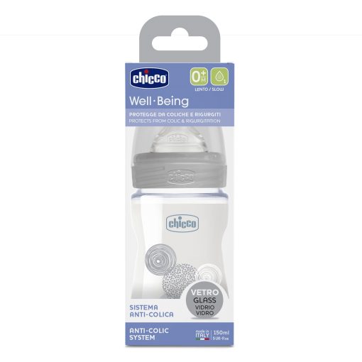 CHICCO BIBERON WELL.BEING EN VERRE UNISEX 0M+ 150ML