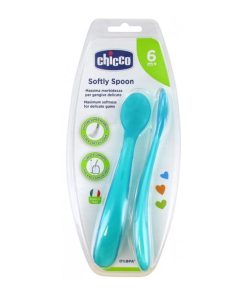 CHICCO 2 CUILLERE SILICONE 6M+