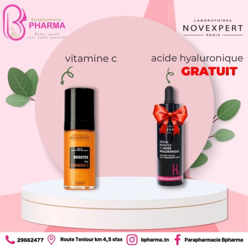 NOVEXPERT COFFRET VITAMINE C BOOSTER + ACIDE HYALURONIQUE OFFERT