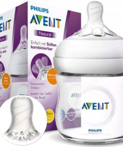 AVENT BIBERON NATURAL PLASTIQUE DÉBIT NOUVEAU NÉE 0M+ SCF030/17 125ML