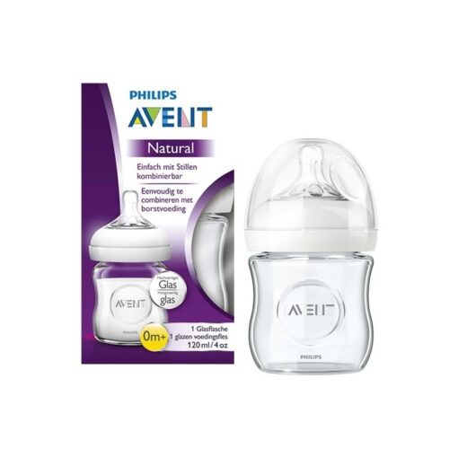 AVENT BIBERON NATUREL EN VERRE 0M+ REF SCF051/17 120ML