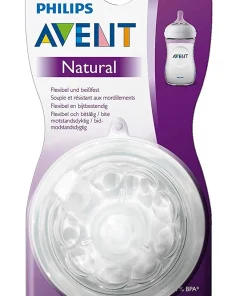 AVENT TETINE NATUREL 2PIECES 6M+ SCF044/27