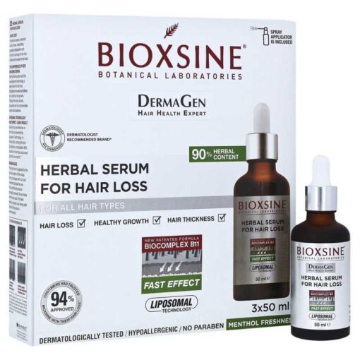 BIOXSINE COFFRET SERUM AUX HERBES ANTI-CHUTE 3*50ML