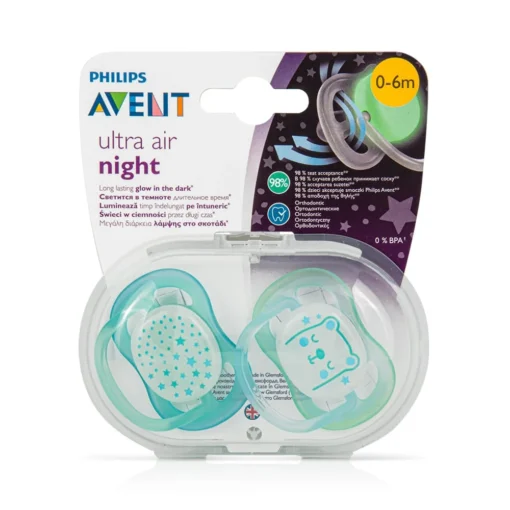 AVENT 2SUCETTE 0-6M ULTRA AIR NIGHT SCF376/10