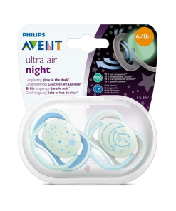 AVENT SUCETTE ULTRA AIR NIGHT 6-18M SCF376/20