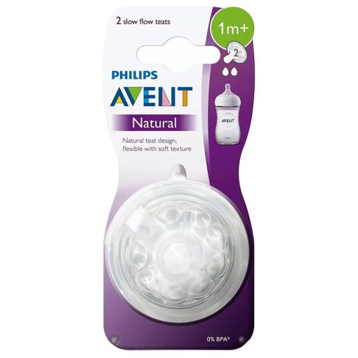 AVENT TETINE NATURAL 2PIECES 1M+ SCF042/27