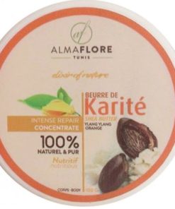 ALMAFLORE BEURRE DE KARITE YLANG YLANG ET ORANGE 100GR