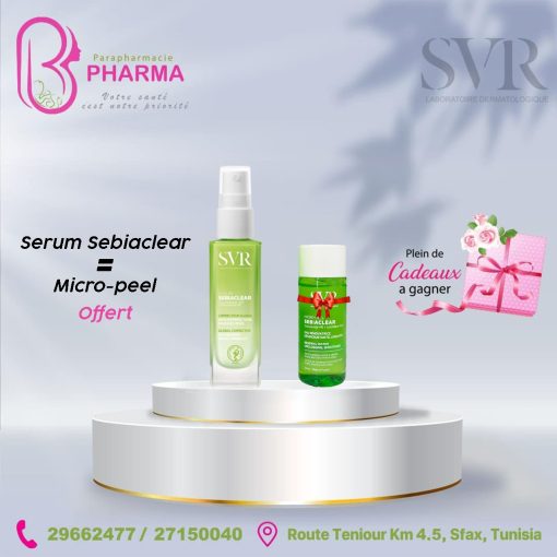 SVR SEBIACLEAR SERUM 30ML+MICRO PEEL 30ML (OFFERT)