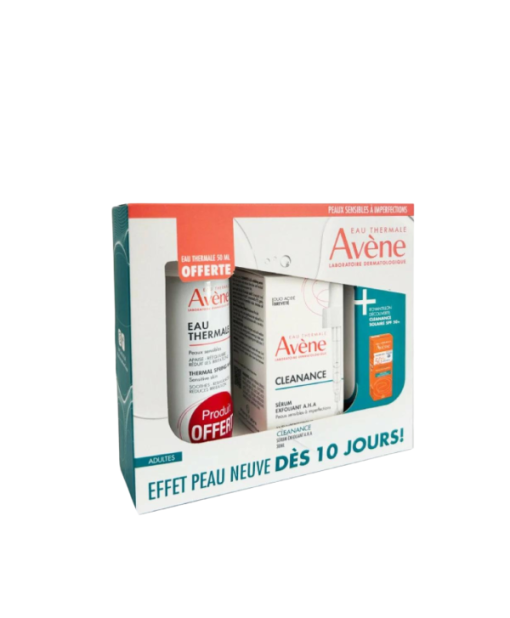 AVENE COFFRET CLEANANCE SERUM AHA+EAU THERMALE 50ML+ECHT 5ML