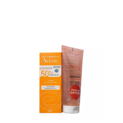 AVENE ECRAN CREME SPF50+ INVISIBLE PSS 50ML+ XERACALM GEL NETTOYANT 100ML