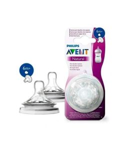 AVENT TETINE NATURAL 2PIECES 6M+ REF SCY965/02