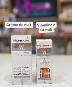 Pharmaceris W Albucin intensive crème de nuit 30 ML +WHITENING ANTIOX 15 %VITAMIN C 30 ML GRATUIT