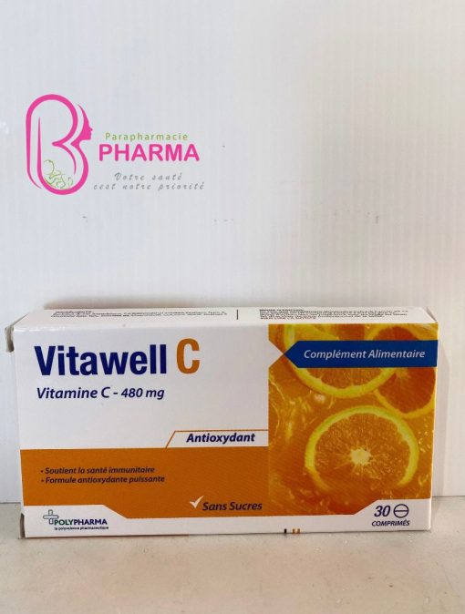 VITAWELL C VITAMINE C 480 MG 30 COMPRIMES