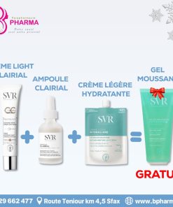 SVR Pack Anti-Tache et Hydratant : Ampoule Clarial + Crème Hydraliane Riche + Gel Nettoyant Offert