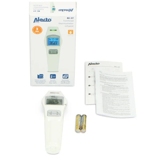 Alecto BC-37 – Thermomètre frontal, infrarouge, blanc