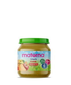 Materna – Compote pomme-biscuit – 130 g