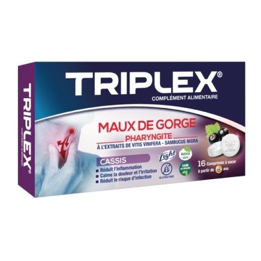 TRIPLEX MAUX DE GORGE CASSIS B/16