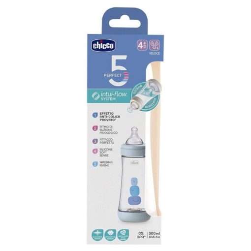 CHICCO BIBERON PERFECT 5 BLEU 300 ML