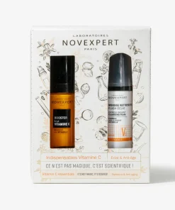 NOVEXPERT COFFRET SERUM BOOSTER A LA VITAMINE C+MOUSSE FLASH ECLAT 40ML