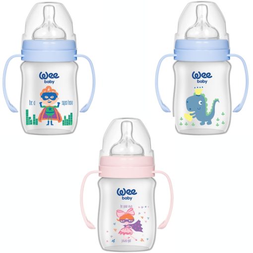 WeeBaby Biberon Large Avec Poignees 0-6 Mois 150ml 137-F