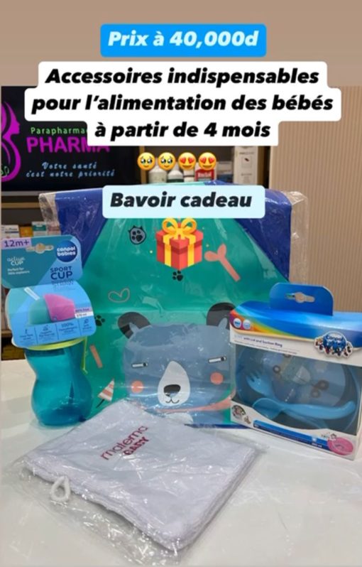 ACCESSOIRES INDISPENSABLES POUR L’ALIMENTATION DES BÉBÉS À PARTIR DE 4 MOIS 