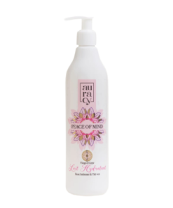 AURACY PEACE OF MIND LAIT HYDRATANT VISAGE ET CORPS ROSE INDIENNE & THE VERT, 400 ML