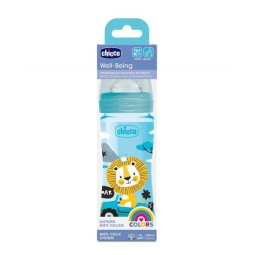 CHICCO BIBERON 2MOIS+ 250 ML BLEU