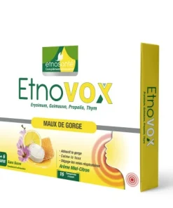 ETNOVOX MAUX DE GORGE MIEL CITRON 16 COMPRIMES