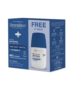 Beesline Whitening Roll-On Instant White + Vitamin C 1+1 Free