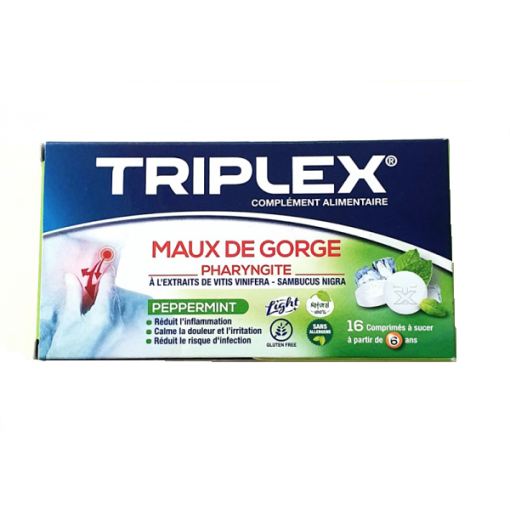  TRIPLEX MAUX DE GORGE PEPPERMINT