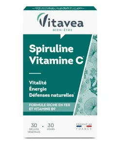 VITAVEA SPIRULINE VITAMINE C 30 GÉLULES