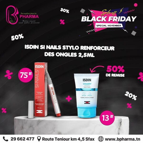 PACK :ISDIN Ureadin Manos Hand Cream Protect 50ml+ISDIN Si-Nails Durcisseur d’Ongles 2,5 ml