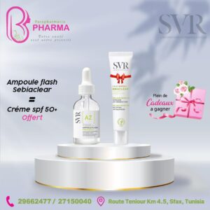 SVR SEBIACLEAR AMPOULE FLASH 30ML + CREME SPF50 40ML OFFERT