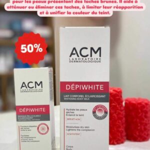 PACK :ACM DEPIWHITE LAIT CORPOREL 200 ML+ ACM DEPIWHITE MASQUE PELLICULABLE ECLAIRCISSANT 40ML