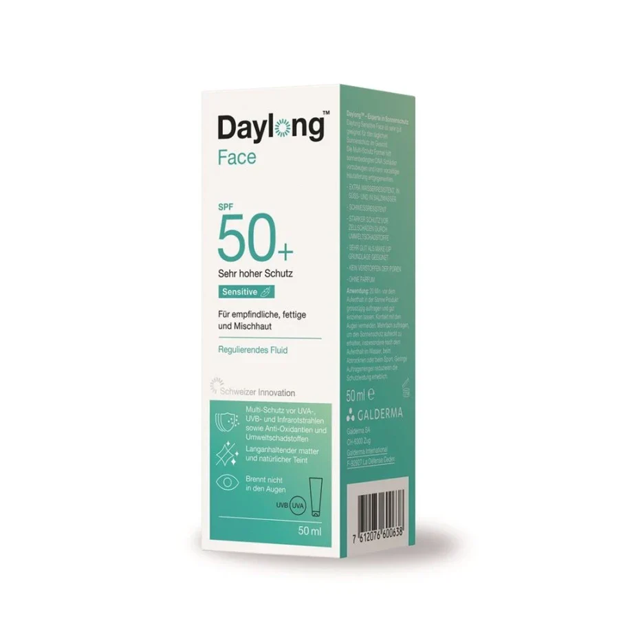 Fluide régulateur Daylong Face Sensitive SPF50+ 50 ml