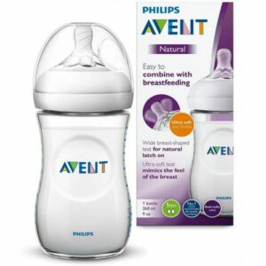AVENT BIBERON NATURAL PLASTIQUE 1M+ SCF033/17 260ML