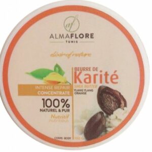 ALMAFLORE BEURRE DE KARITE YLANG YLANG ET ORANGE 100GR