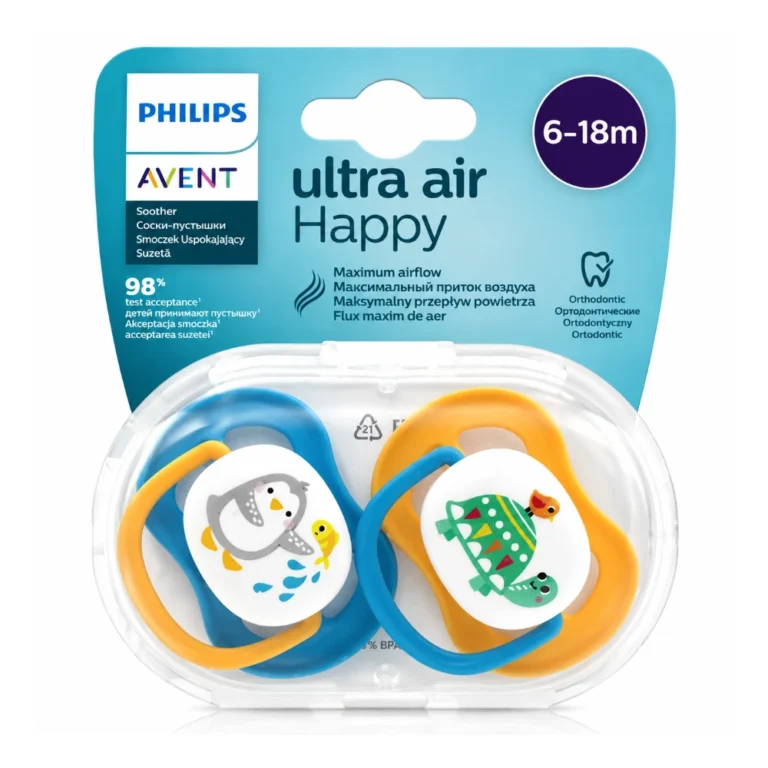 Sucette Avent Ultra Air Collection Animal garçon 6-18 mois
