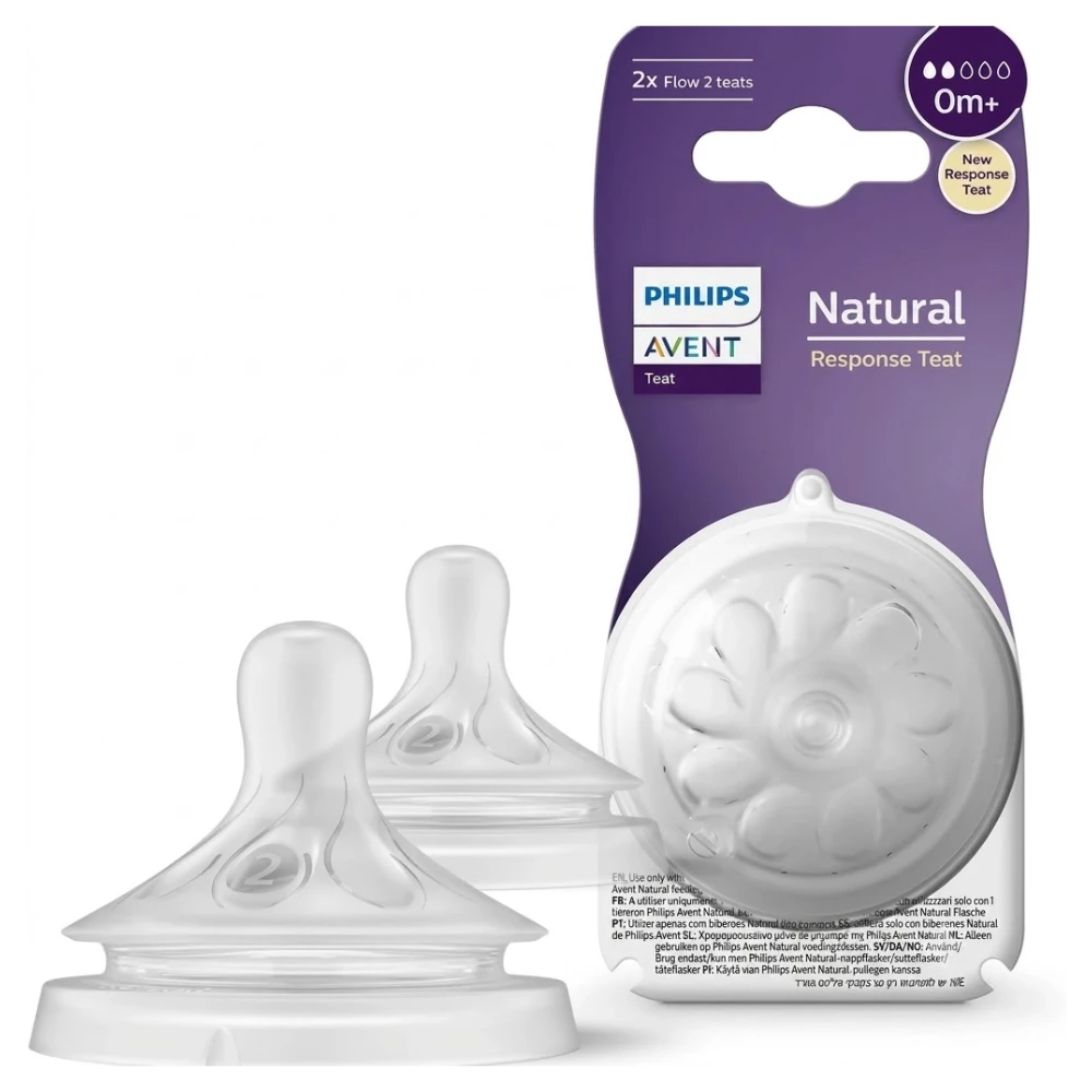 AVENT Tétine Natural Response 0M+ 2 pièce AVENT Tétine Natural Response 0M+ 2 pièces