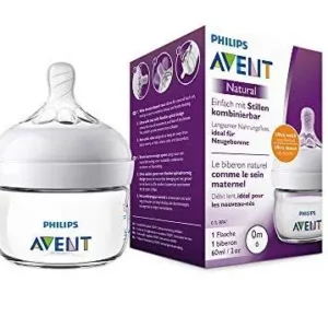 AVENT BIBERON NATURAL DÉBIT NOUVEAU NÉE 0M SCF039/17 60ML