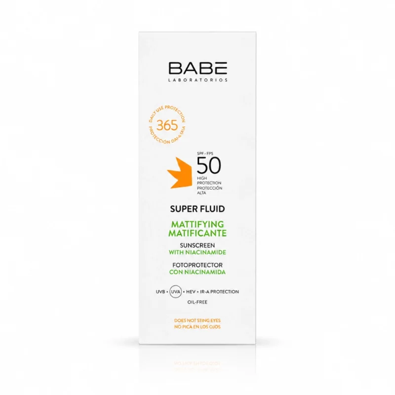 BABÉ Facial Sunscreen matifiant super fluide SPF50+ 50 ml
