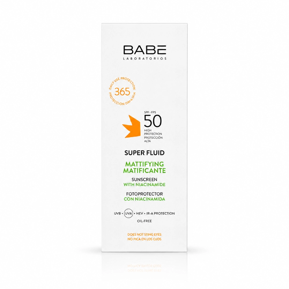 BABÉ Facial Sunscreen matifiant super fluide SPF50+ 50 ml