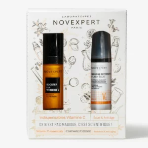 NOVEXPERT COFFRET VITAMINE C BOOSTER 30ML+ MOUSSE NETTOYANTE FLASH ECLAT 40ML