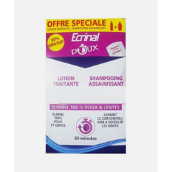 ECRINAL PACK ANTI POUX LOTION + SHAMPOOING (PEIGNE OFFERT)