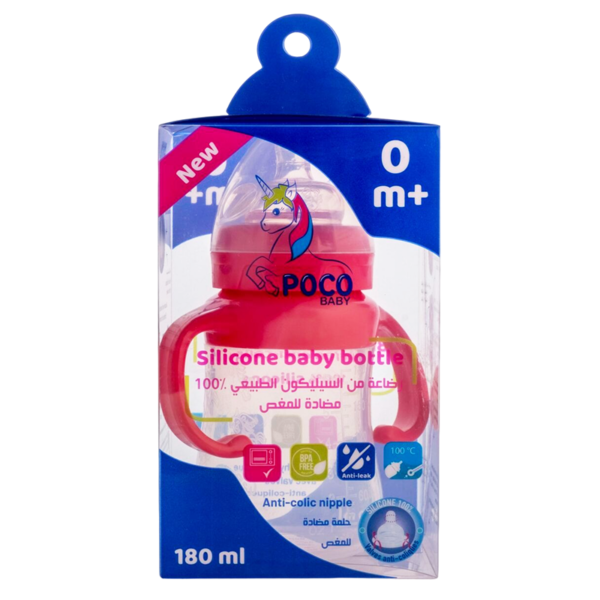 POCO BABY BIBERON SILICONE ANTI-COLIQUE 180 ML
