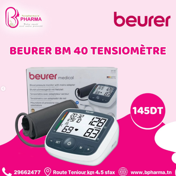 BEURER BM40 TENSIOMETRE A BRASSARD + CHARGEUR