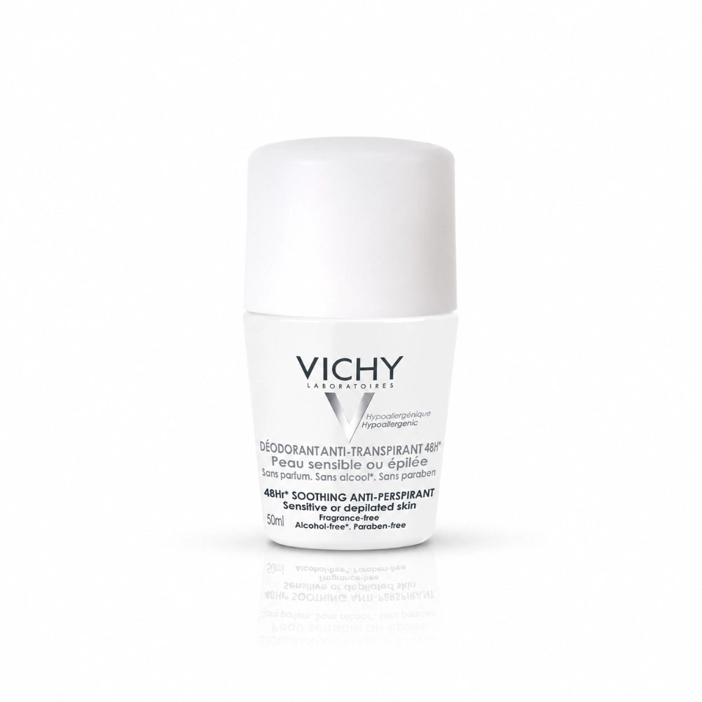 VICHY DÉODORANT ANTI-TRANSPIRANT 48H PEAUX SENSIBLES, 50ml VICHY DÉODORANT ANTI-TRANSPIRANT 48H PEAUX SENSIBLES, 50ml