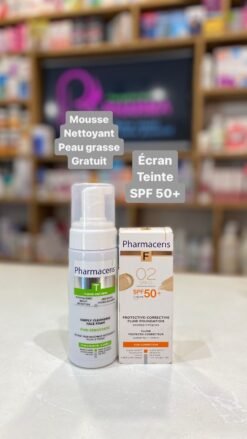 Pharmaceris FOND DE TEINT Fluid 02 SPF50+ 30 ML + T MOUSSE NETTOYANTE 150 ML GRATUIT 