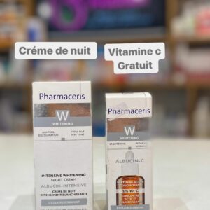 Pharmaceris W Albucin intensive crème de nuit 30 ML +WHITENING ANTIOX 15 %VITAMIN C 30 ML GRATUIT