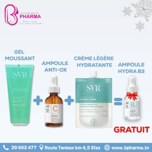  SVR PACK : ampoule vitamine C + crème Hydra liane + gel nettoyant + ampoule [B3] Offerte
